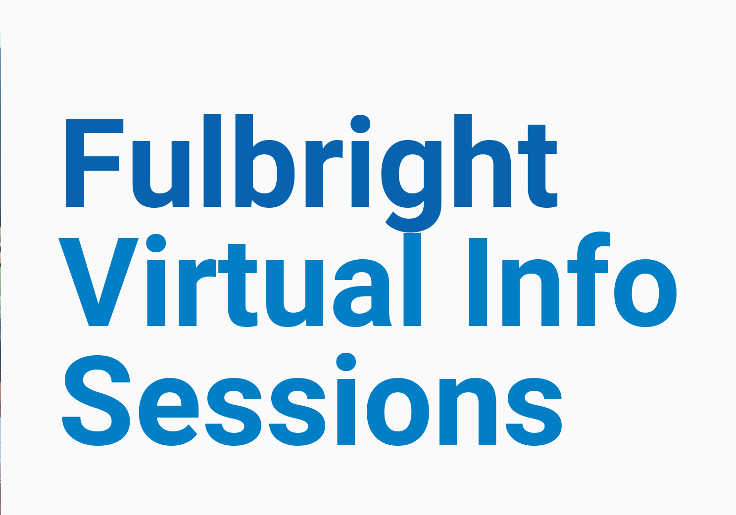 Fulbright Virtual Information Session